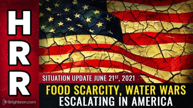 Food scarcity, water wars ESCALATING in America