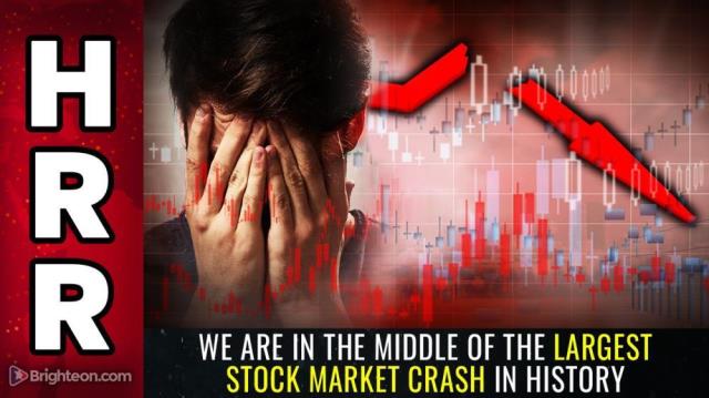 We are in the middle of the LARGEST stock market CRASH in history