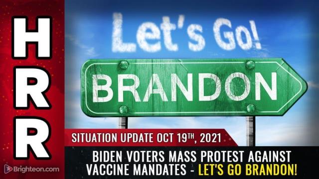 Biden voters MASS PROTEST against vaccine mandates - Let's go Brandon!