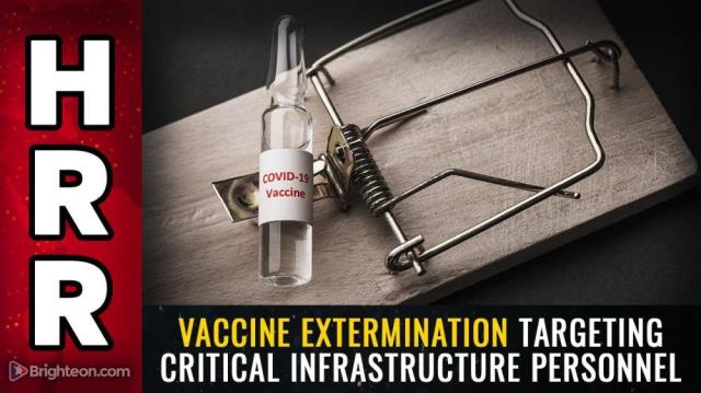 Vaccine extermination targeting critical infrastructure personnel