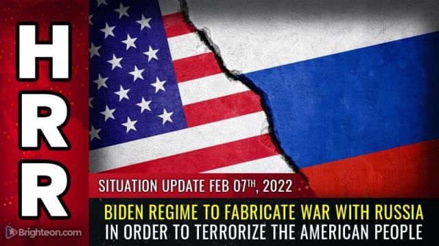 Biden regime to FABRICATE war with Russia in order to TERRORIZE the American people