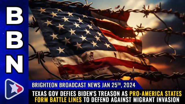 Texas Gov DEFIES Biden's TREASON as pro-America states form battle lines to defend against MIGRANT INVASION