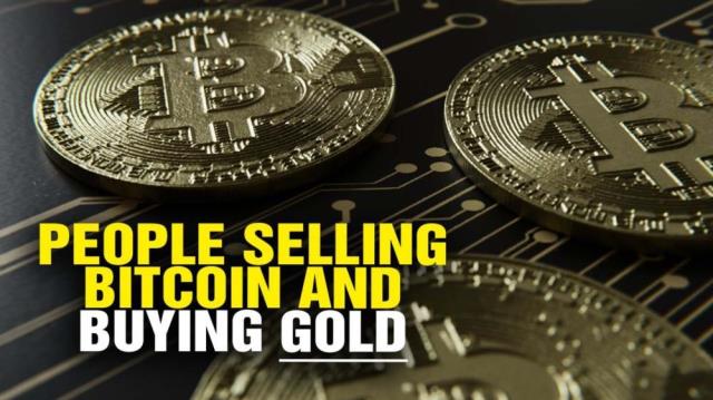 People SELLING Bitcoin and BUYING GOLD