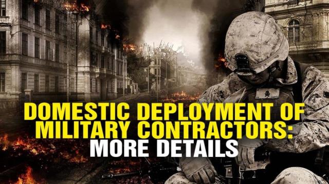 Domestic deployment for military contractors? MORE DETAILS