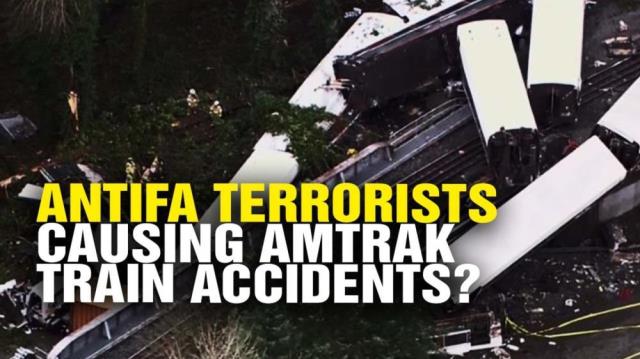 Antifa terrorists causing Amtrak train derailments?