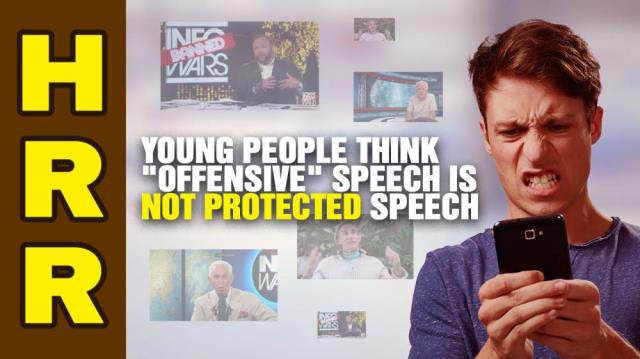 Young people think "offensive" speech is not protected speech