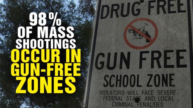 98% of mass shootings occur in GUN-FREE ZONES