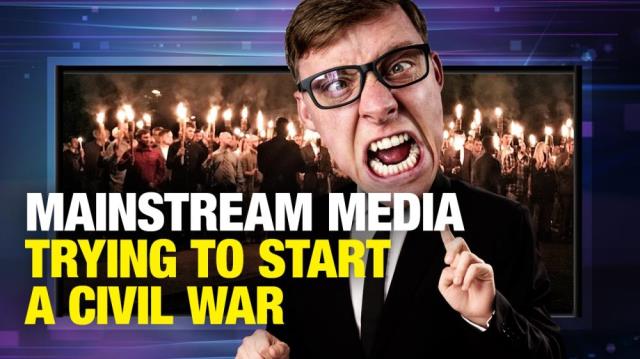 Mainstream media TRYING to start a WAR in America