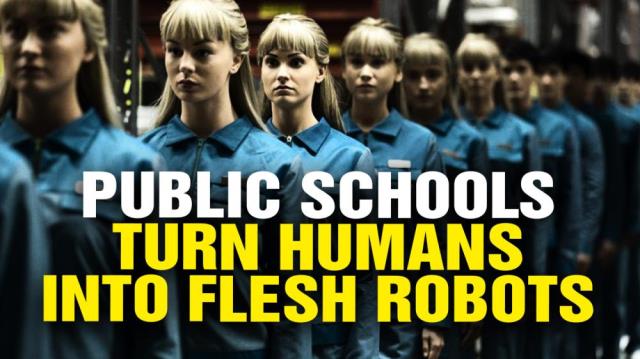 Government-run schools turn humans into "flesh robots"