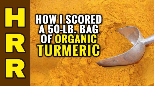 How I scored a 50-lb. bag of organic TURMERIC