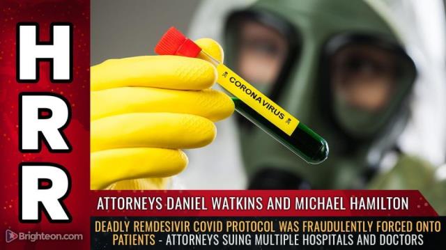 Deadly remdesivir COVID protocol was fraudulently FORCED onto patients - attorneys suing multiple hospitals and doctors