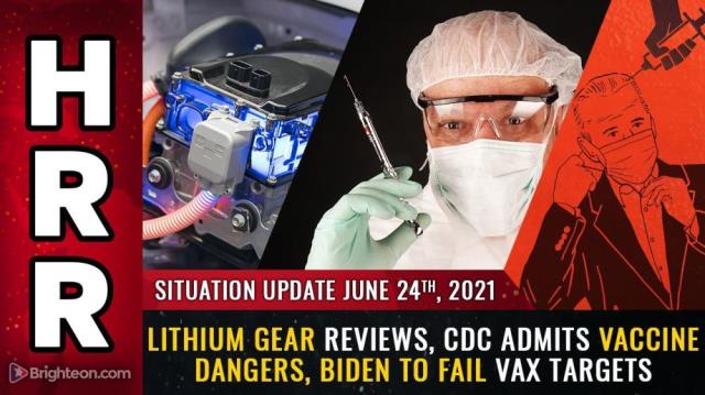 Lithium gear reviews, CDC admits vaccine dangers, Biden to FAIL vax targets