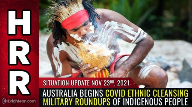 Australia begins covid ETHNIC CLEANSING military roundups of indigenous people