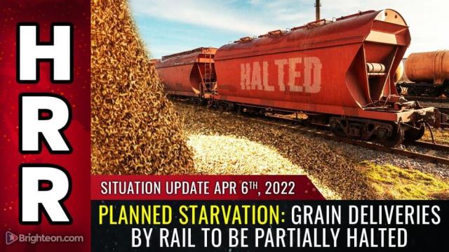 PLANNED STARVATION: Grain deliveries by rail to be partially HALTED