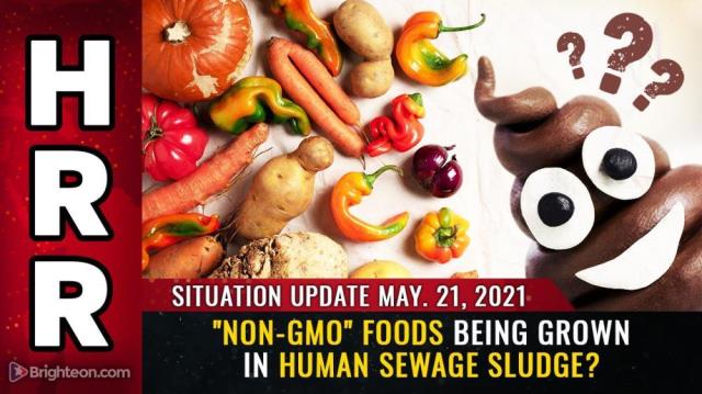 "Non-GMO" foods being grown in HUMAN SEWAGE SLUDGE?