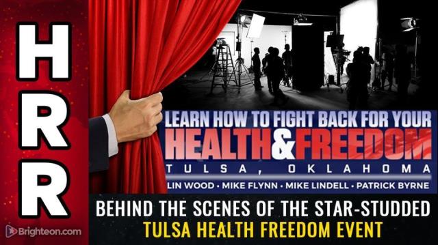 BEHIND THE SCENES of the star-studded Tulsa health freedom event