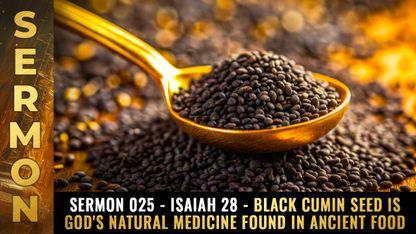 Mike Adams Sermon #025 - Isaiah 28 - Black CUMIN SEED is God's natural medicine found in ancient food