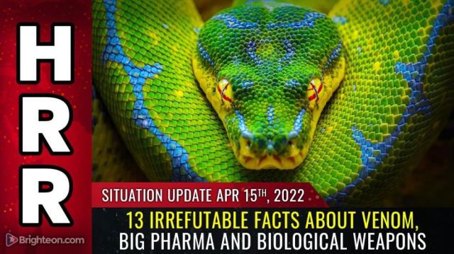 13 Irrefutable FACTS about VENOM, Big Pharma and biological weapons