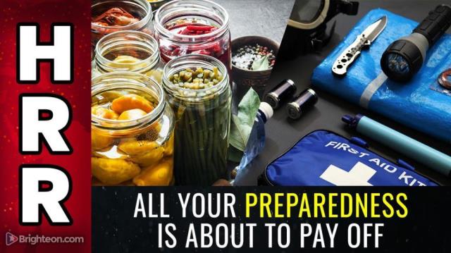 All your PREPAREDNESS is about to pay off