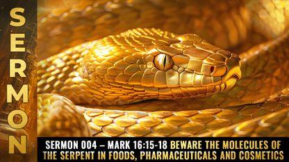 Mike Adams sermon 004 – Mark 16:15-18 Beware the molecules of THE SERPENT in foods, pharmaceuticals and cosmetics