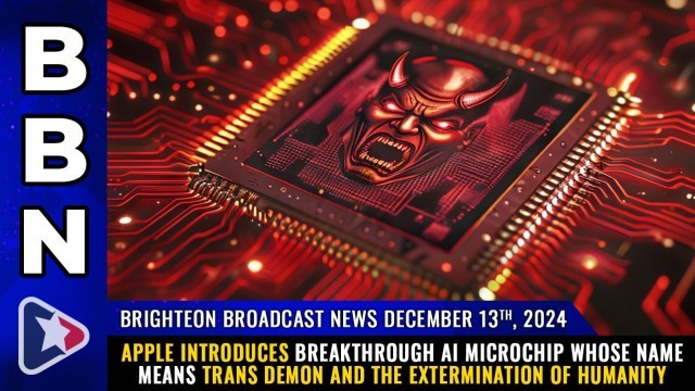 Apple introduces breakthrough AI microchip whose name means TRANS DEMON and the extermination of humanity