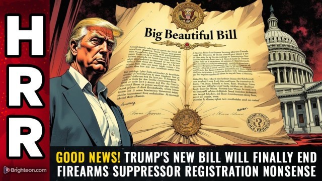 GOOD NEWS! Trump's new bill will finally END firearms suppressor registration nonsense