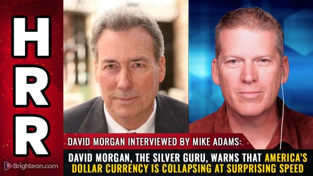 David Morgan, the Silver Guru, warns that America's dollar currency is collapsing at surprising speed