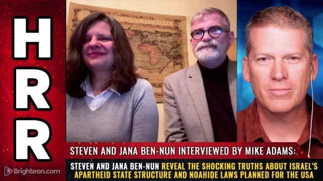 Steven and Jana Ben-Nun reveal the shocking truths about Israel’s APARTHEID STATE structure and NOAHIDE laws planned for the USA