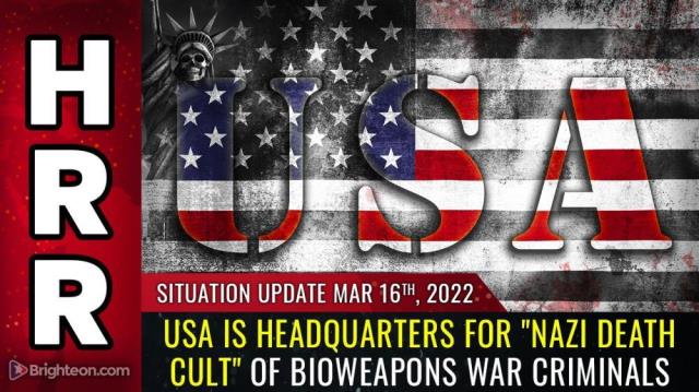 USA is headquarters for "Nazi death cult" of bioweapons war criminals