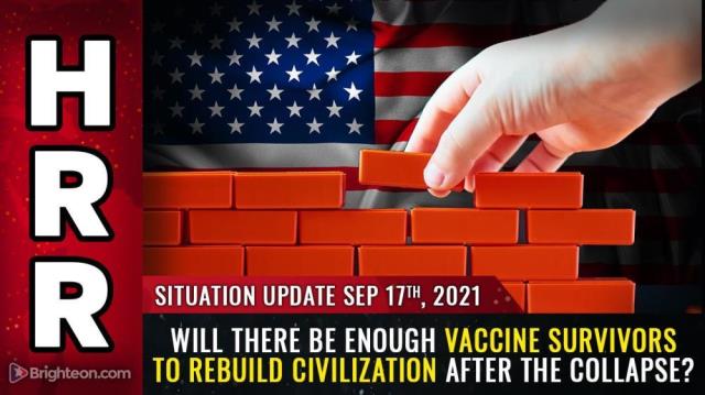 Will there be enough VACCINE SURVIVORS to rebuild civilization after the collapse?