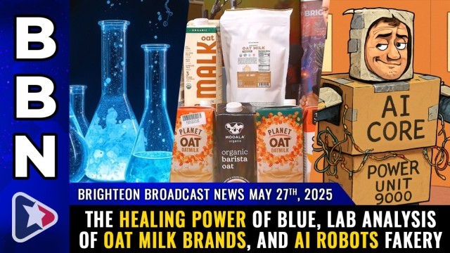 The healing power of BLUE, lab analysis of OAT MILK brands, and AI robots fakery