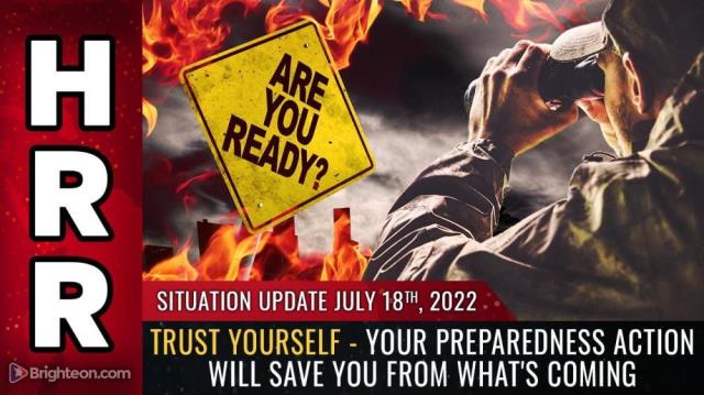 TRUST YOURSELF - Your preparedness action will SAVE you from what's coming