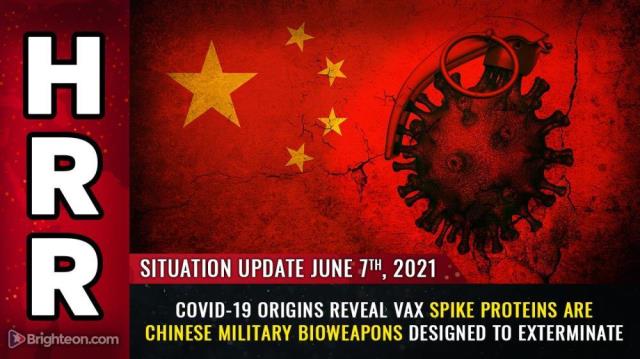 Covid-19 ORIGINS reveal vax spike proteins are Chinese military bioweapons designed to exterminate