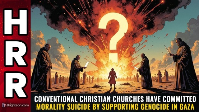 Conventional Christian churches have committed MORALITY SUICIDE by supporting genocide in Gaza