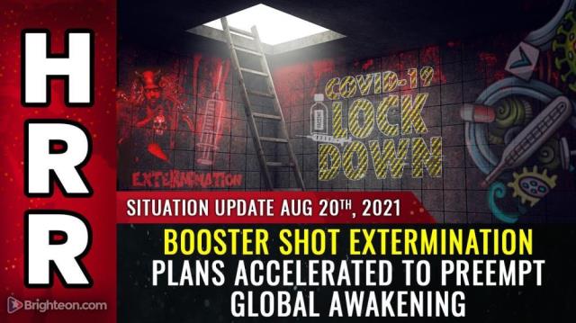 Booster shot extermination plans accelerated to preempt global awakening