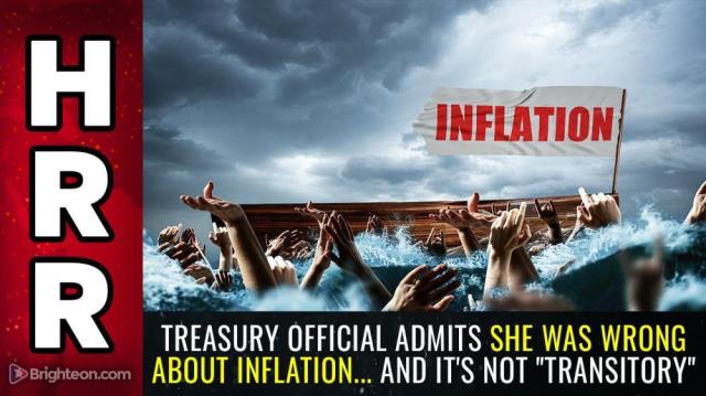 Treasury official admits she was WRONG about INFLATION... and it's not "transitory"