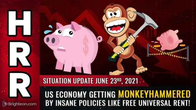 US economy getting MONKEYHAMMERED by insane policies like free universal RENT!