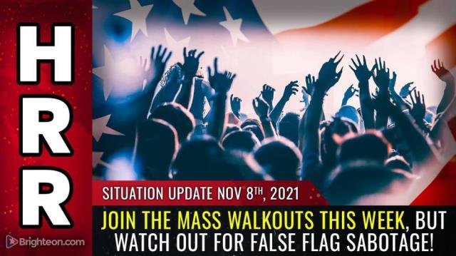 Join the MASS WALKOUTS this week, but watch out for FALSE FLAG sabotage!