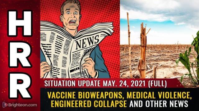 Situation Update May 24th, 2021 - FULL - Vaccine bioweapons, medical violence, engineered collapse and other news