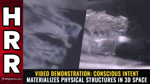 Video Demonstration: Conscious intent materializes physical structures in 3D space